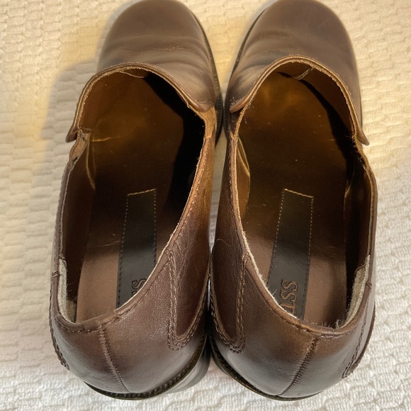 Bass Galaxy Women’s Brown Leather Heel Shoe Size 7.5M - Picture 8 of 14